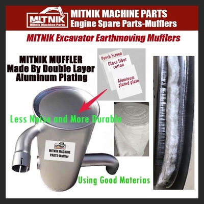 SK200-8 Excavator Exhaust Silencer Muffler with Advanced Technology